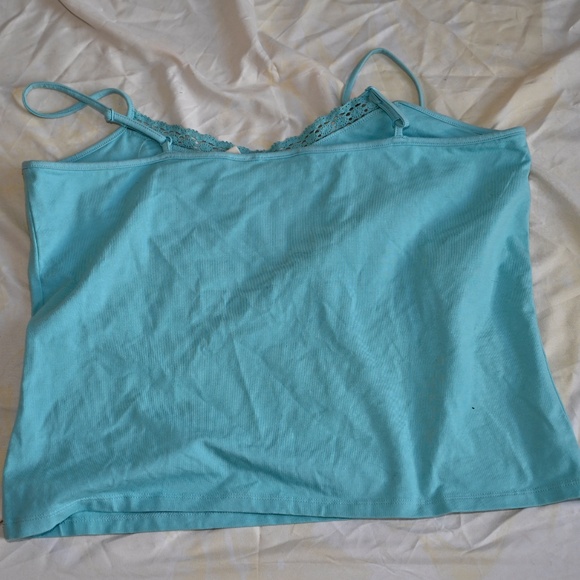 Vintage St. John’s Bay Blue Tank Top – XL – Lace Detail - Picture 3 of 4